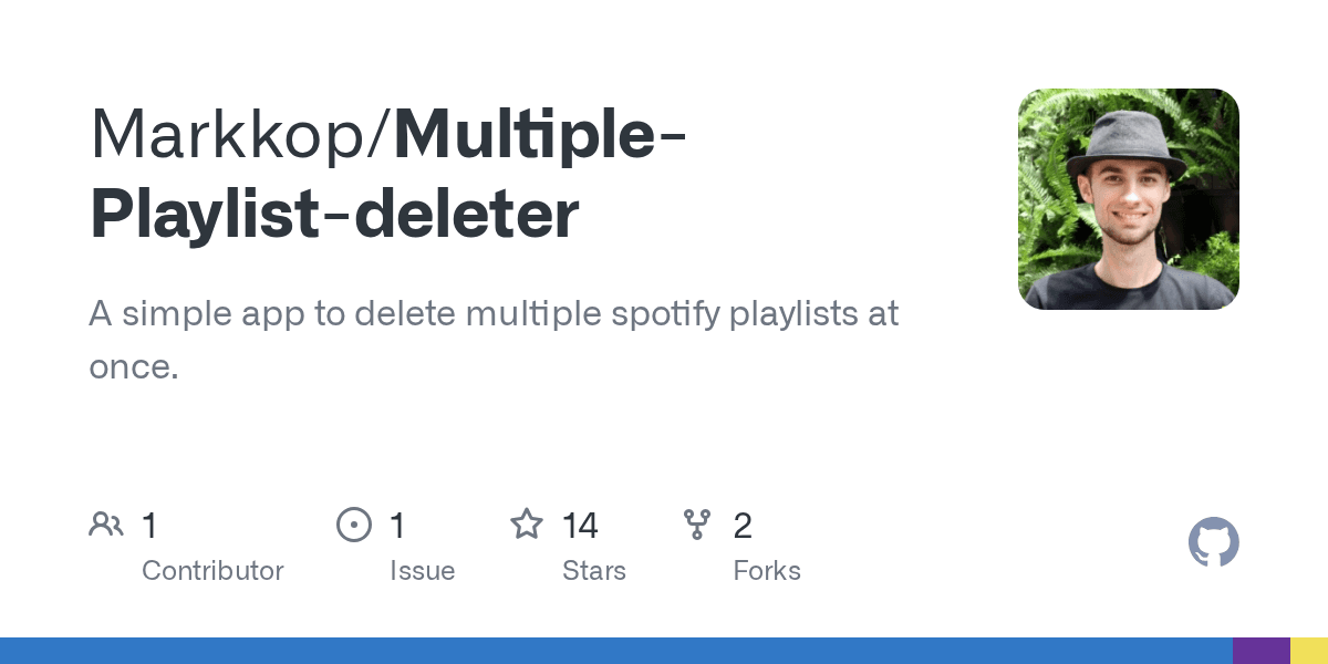Spotify Playlist Deleter project preview