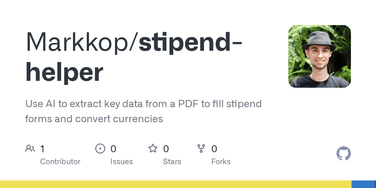 Stipend Helper project preview